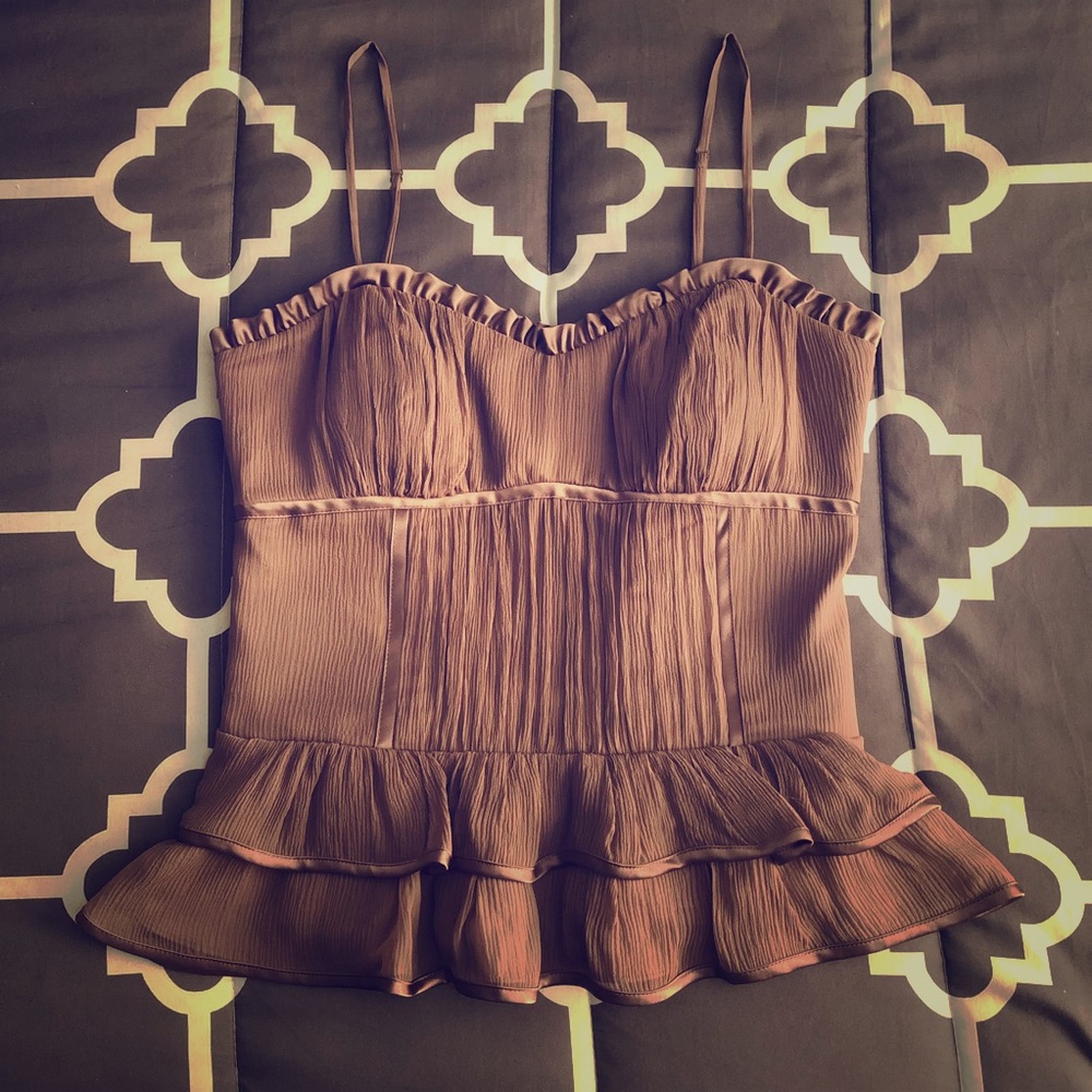 NWT To the Max Mauve Fitted Silk Camisole